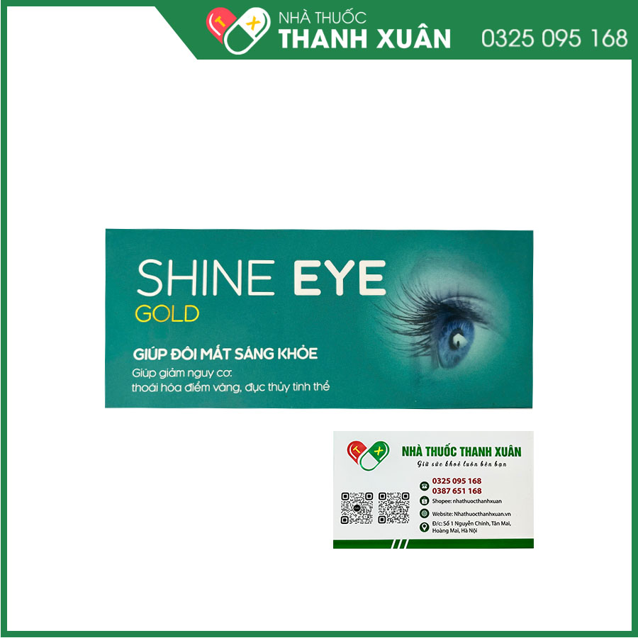 Shine Eye Gold  Hỗ trợ bảo vệ mắt, giảm khô mắt, mỏi mắt